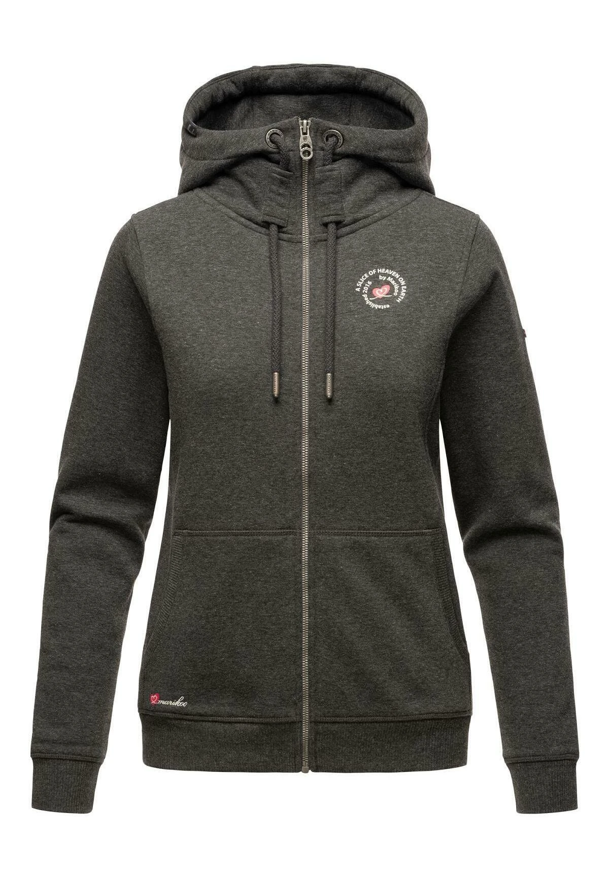 Marikoo SetsunaaFelpa Con ZipDarkgreymelange Donna Felpe M5M21J001-C11 3 Marikoo SetsunaaFelpa Con ZipDarkgreymelange Donna Felpe M5M21J001-C11