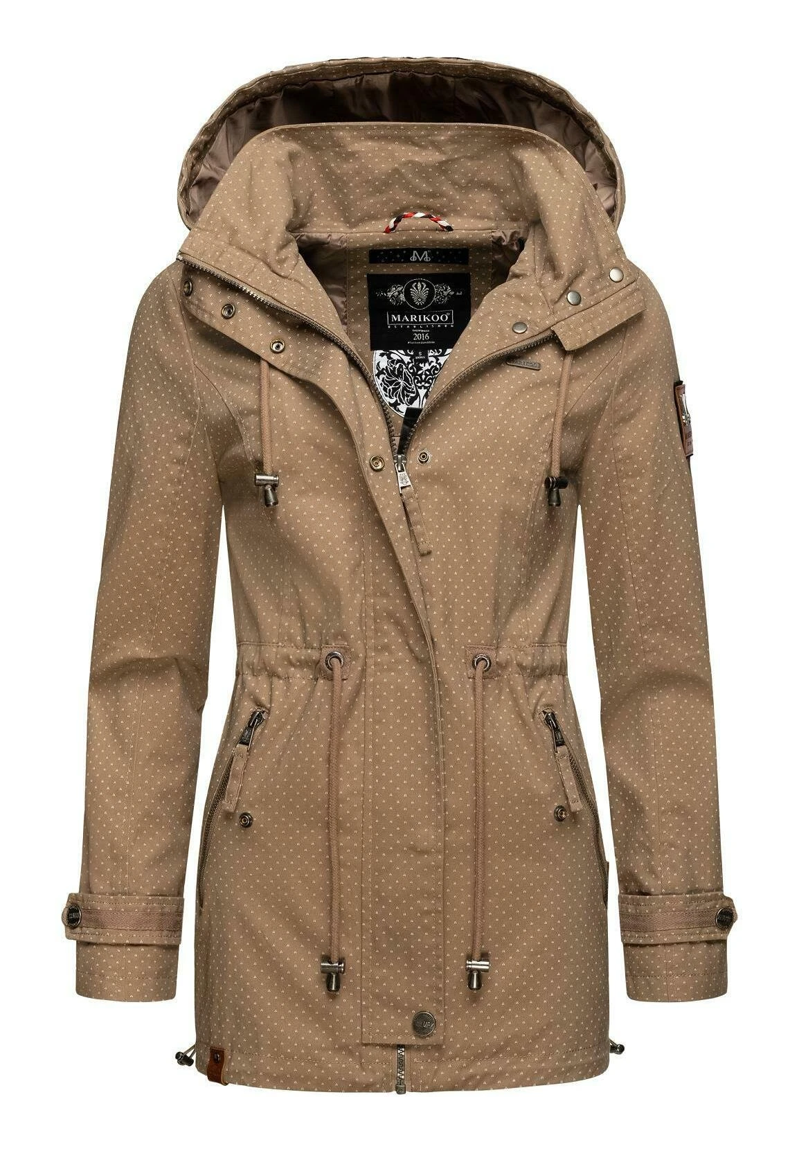 Marikoo NyokooParkaTaupe Dots Donna Cappotti M5M21G00F-B11 3 Marikoo NyokooParkaTaupe Dots Donna Cappotti M5M21G00F-B11