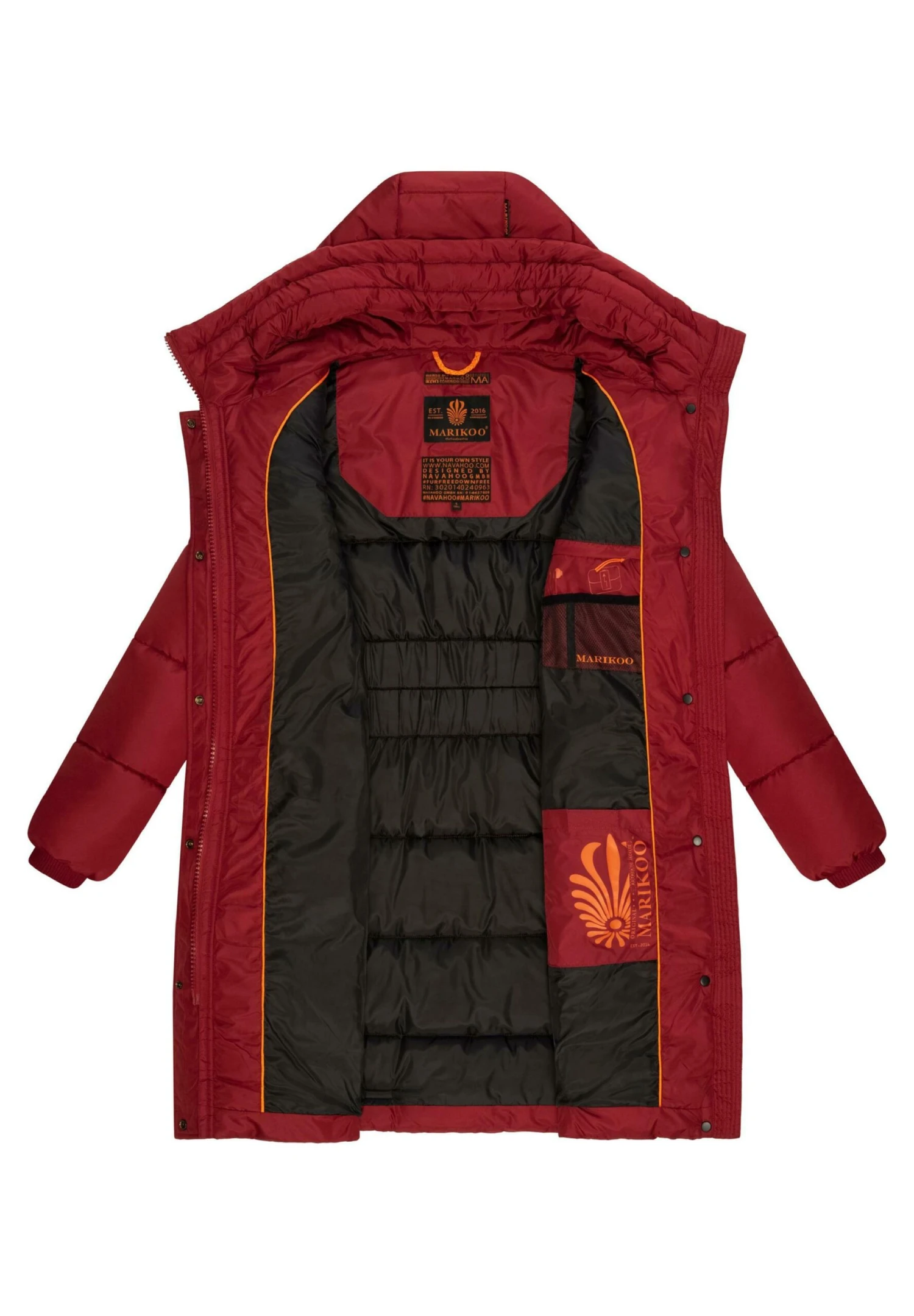 Marikoo YuikooCappotto InvernaleBlood Red Donna Cappotti M5M21U01K-G11 6 Marikoo YuikooCappotto InvernaleBlood Red Donna Cappotti M5M21U01K-G11 - immagine 4