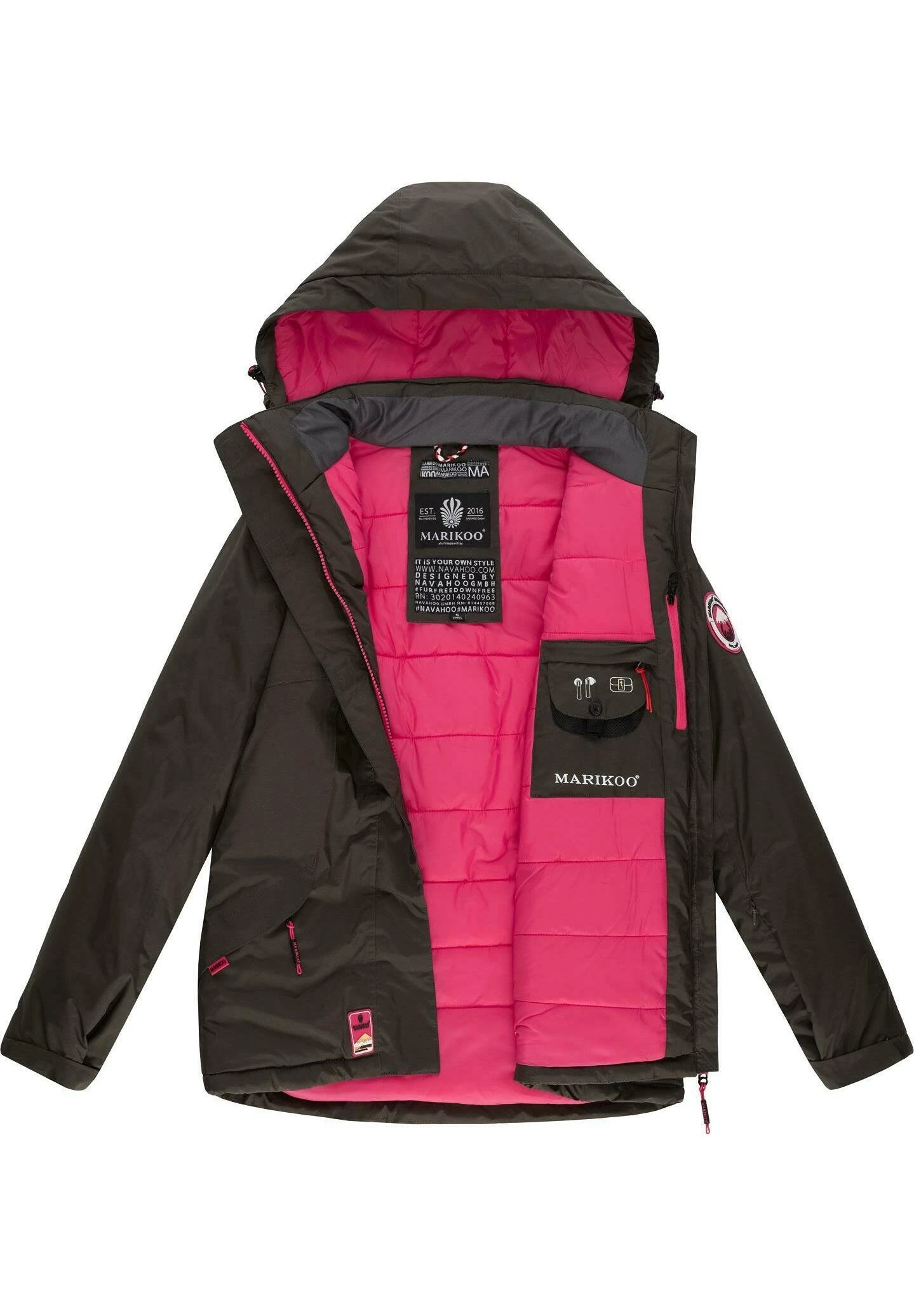 Marikoo Giacca InvernaleDark Grey Donna Giacche E Blazer M5M21U018-C11 6 Marikoo Giacca InvernaleDark Grey Donna Giacche E Blazer M5M21U018-C11 - immagine 4