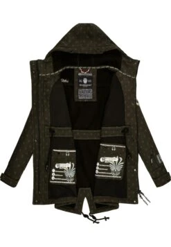 Marikoo ZimtzickeParkaDark Olive W Print Donna Cappotti M5M21U005-N12 -Marikoo 38c76e6ee23d40f989cc8a1fd07a7ee2