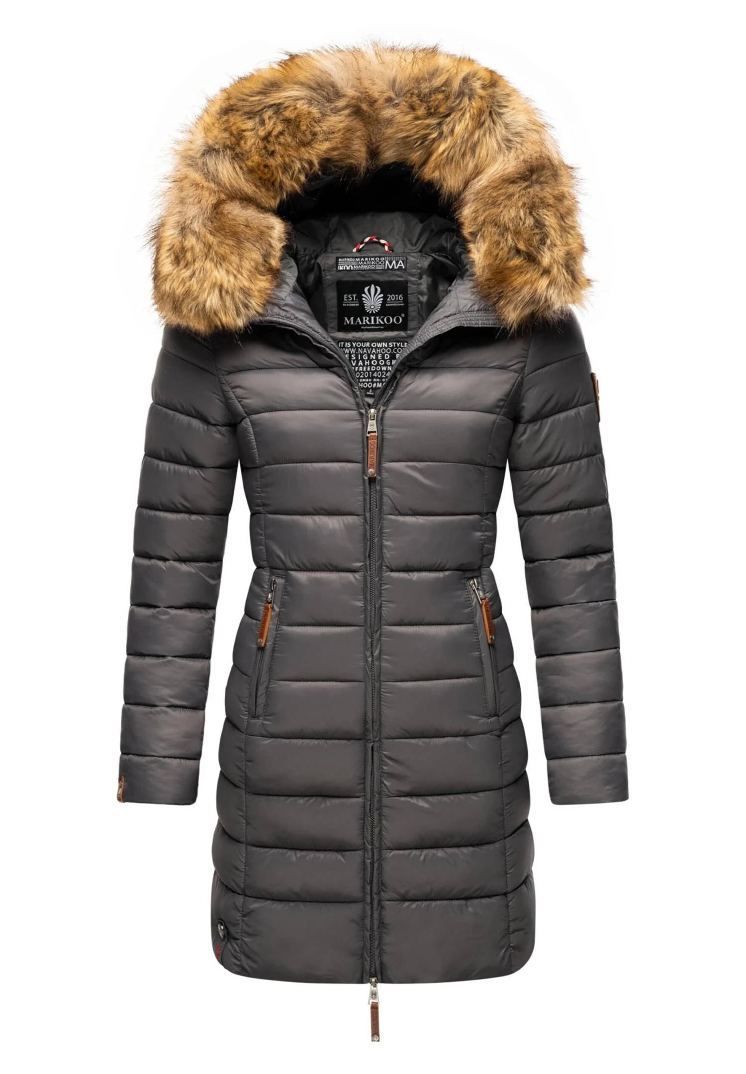 Marikoo SteppCappotto InvernaleGrey Donna Cappotti M5M21U001-C12 7 Marikoo SteppCappotto InvernaleGrey Donna Cappotti M5M21U001-C12 - immagine 5
