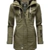 Marikoo Zimtzicke - Parka - Olive Lines