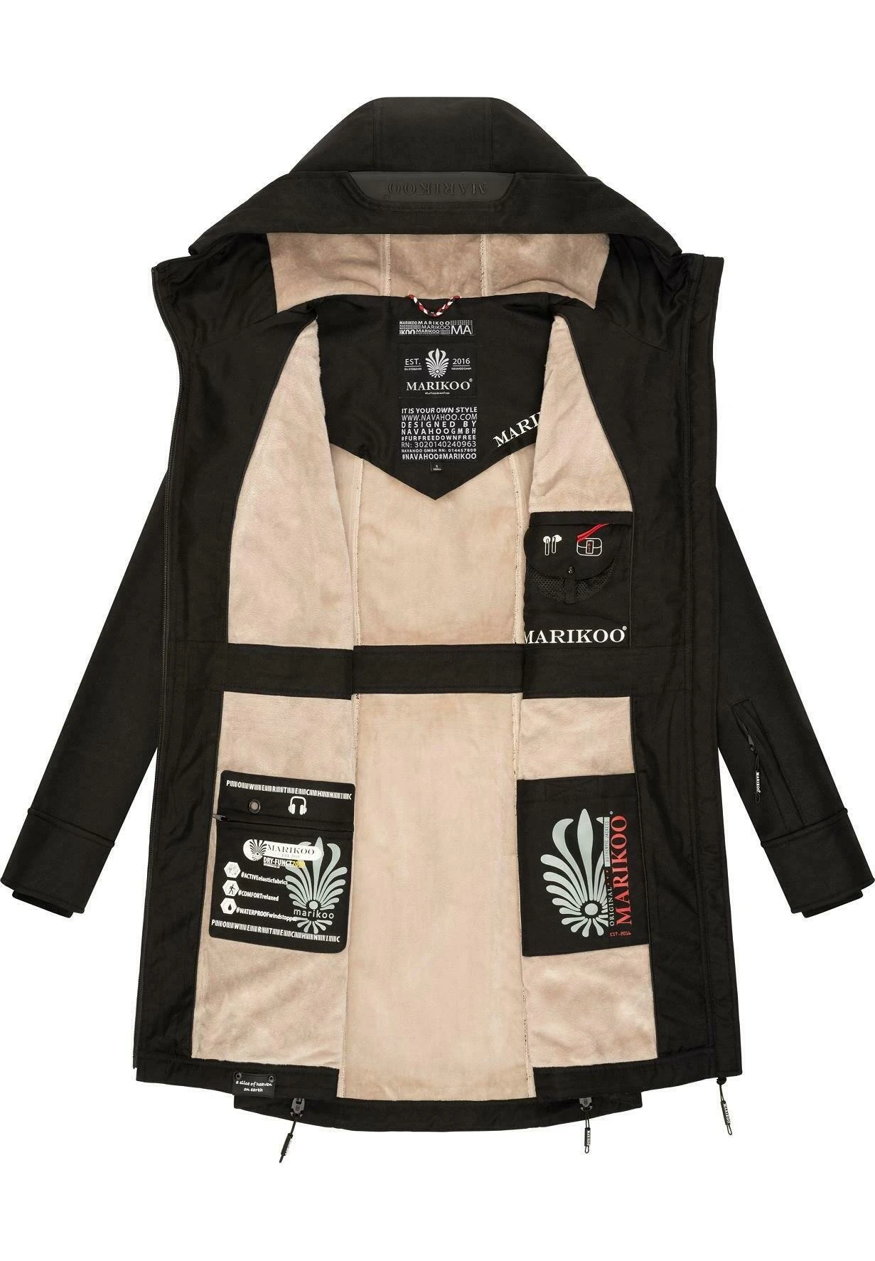 Marikoo Racquelle - Parka - Black 10 Marikoo Racquelle - Parka - Black - immagine 8