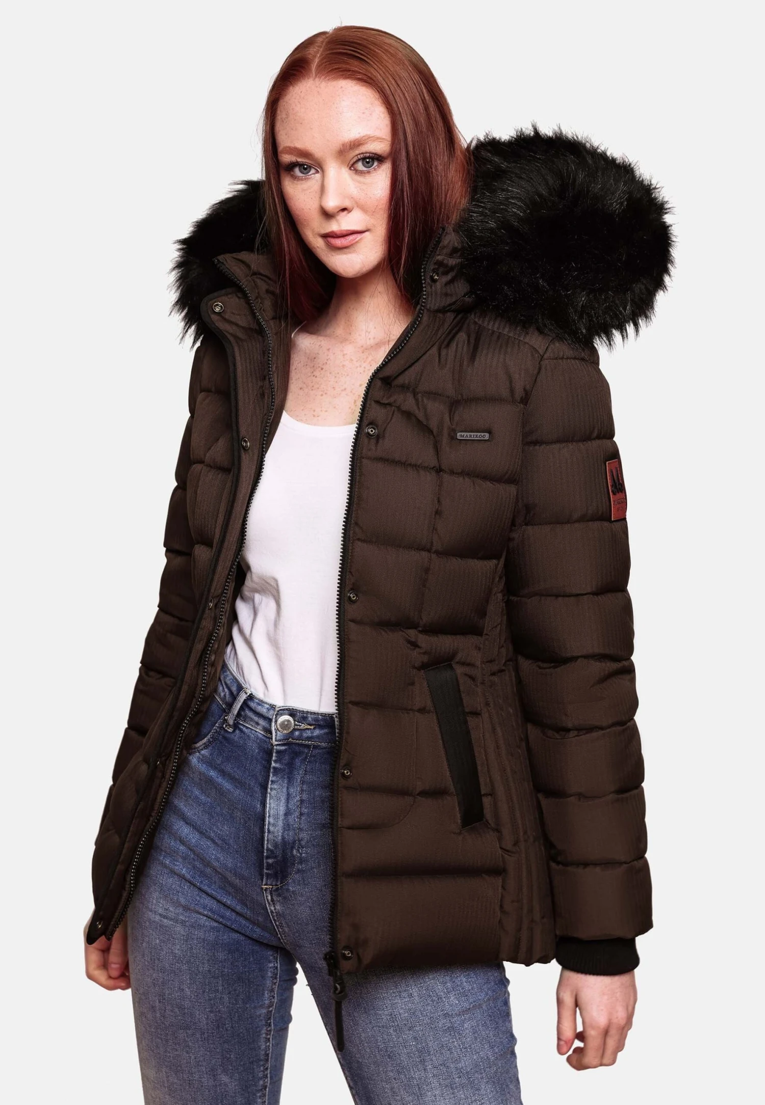 Marikoo UniqueGiacca InvernaleDark Choco Donna Giacche E Blazer M5M21U00B-O12 5 Marikoo UniqueGiacca InvernaleDark Choco Donna Giacche E Blazer M5M21U00B-O12 - immagine 3