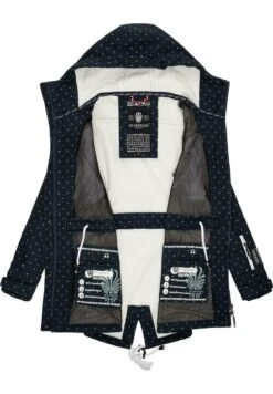 Marikoo ZimtzickeParkaNavy Dots Donna Cappotti M5M21U005-K16 -Marikoo 9d1b55e3472c4ced8698c42804f58b52