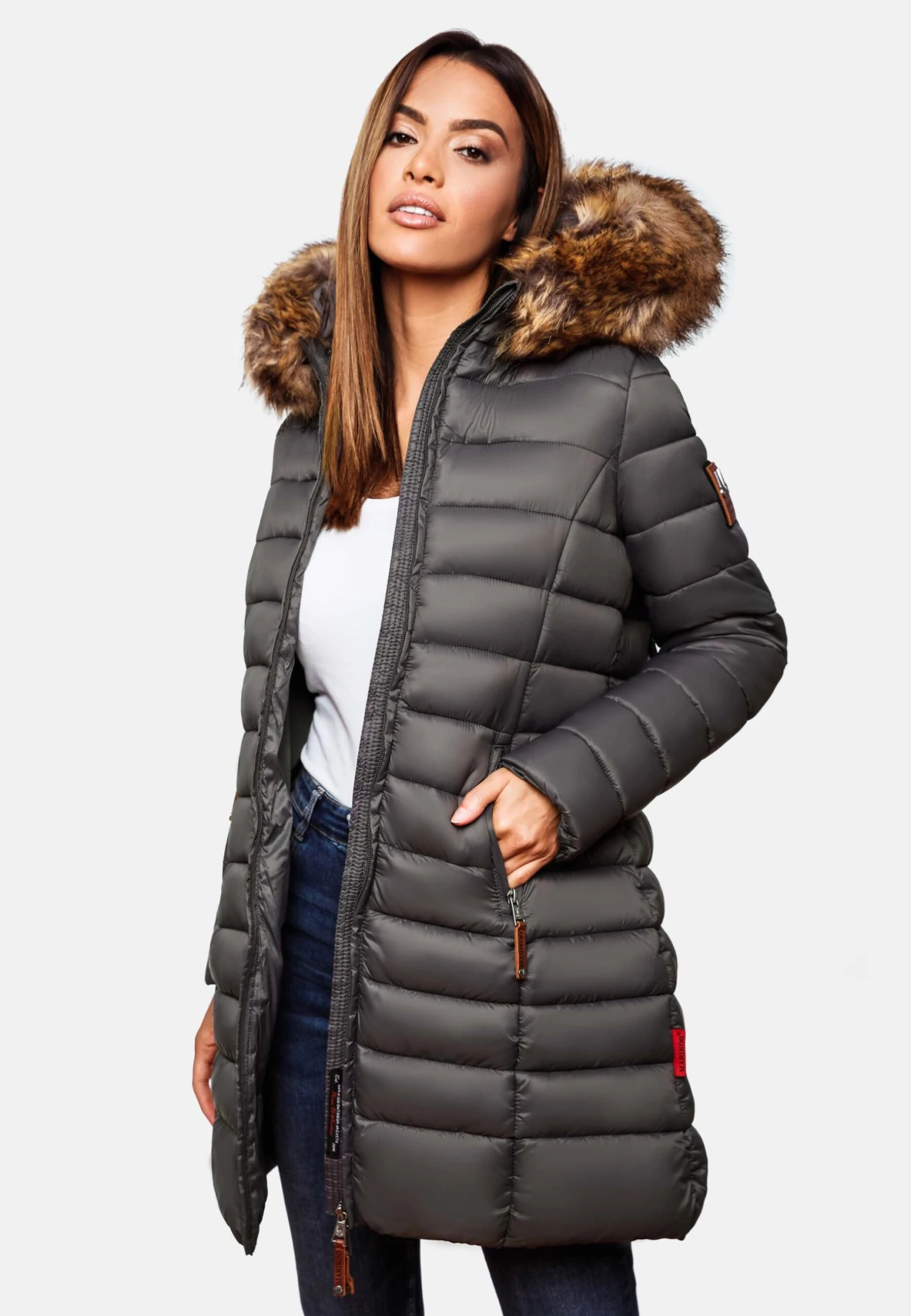 Marikoo SteppCappotto InvernaleGrey Donna Cappotti M5M21U001-C12 5 Marikoo SteppCappotto InvernaleGrey Donna Cappotti M5M21U001-C12 - immagine 3