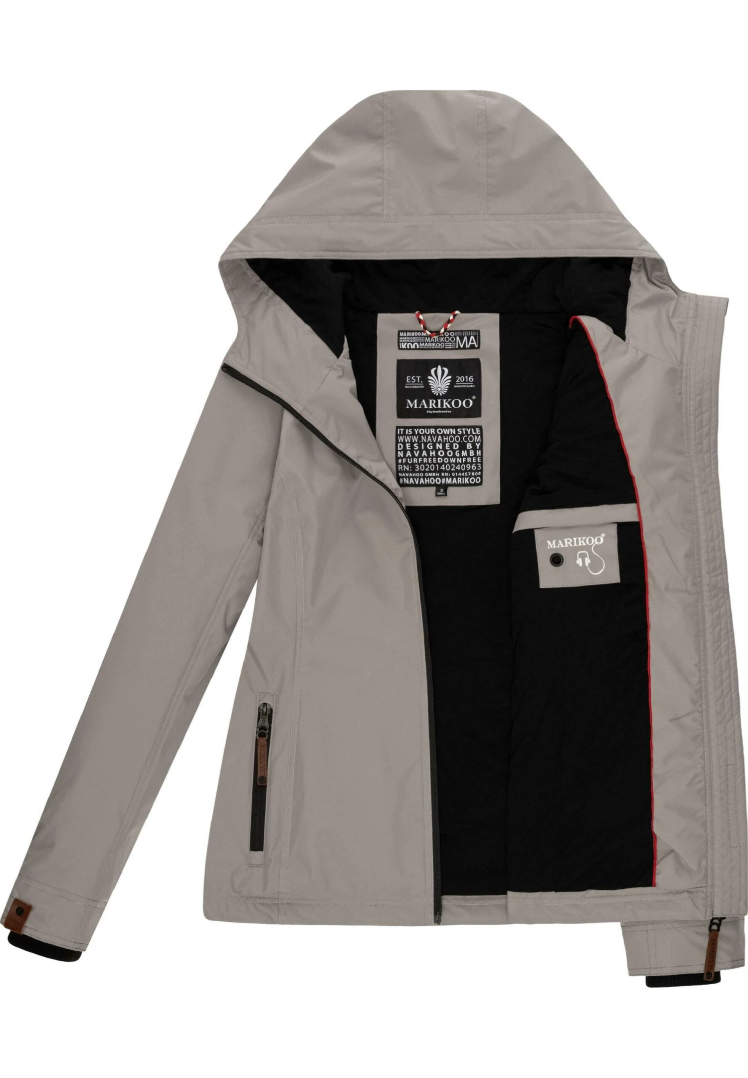 Marikoo BrombeereGiacca OutdoorZinc Grey Donna Giacche E Blazer M5M21U010-C12 6 Marikoo BrombeereGiacca OutdoorZinc Grey Donna Giacche E Blazer M5M21U010-C12 - immagine 4