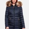 Marikoo SteppCappotto InvernaleDark Blue Donna Cappotti M5M21U001-K11 -Marikoo b5ec5b78a7a24bb3a061916c872da923