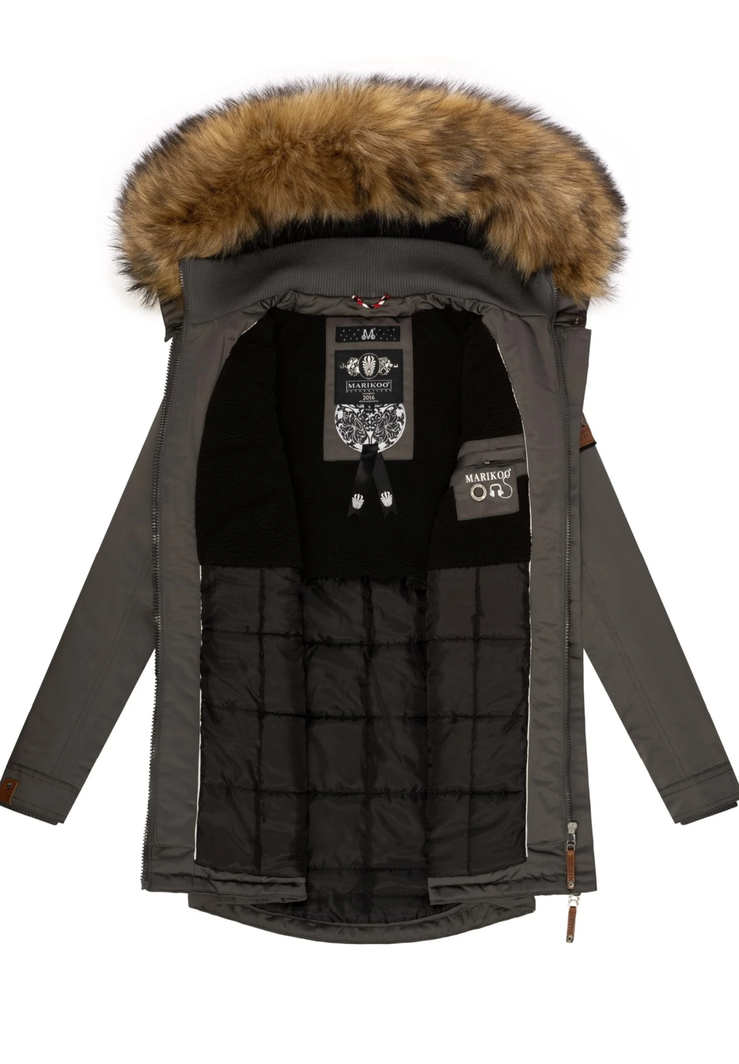 Marikoo SanakooCappotto InvernaleAnthracite Donna Cappotti M5M21U00P-C11 5 Marikoo SanakooCappotto InvernaleAnthracite Donna Cappotti M5M21U00P-C11 - immagine 3