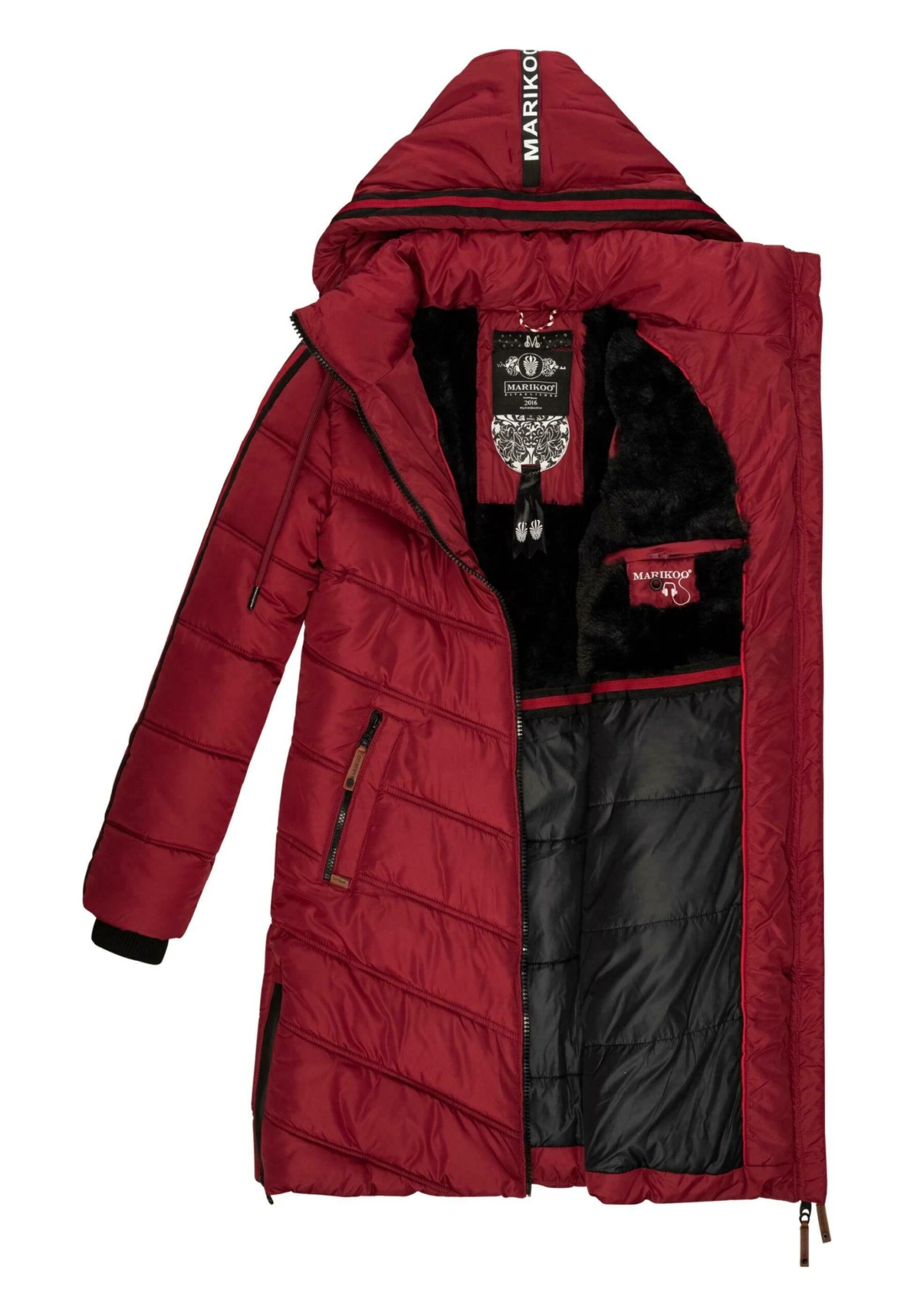 Marikoo Armasa - Cappotto Invernale - Blood Red 8 Marikoo Armasa - Cappotto Invernale - Blood Red - immagine 6