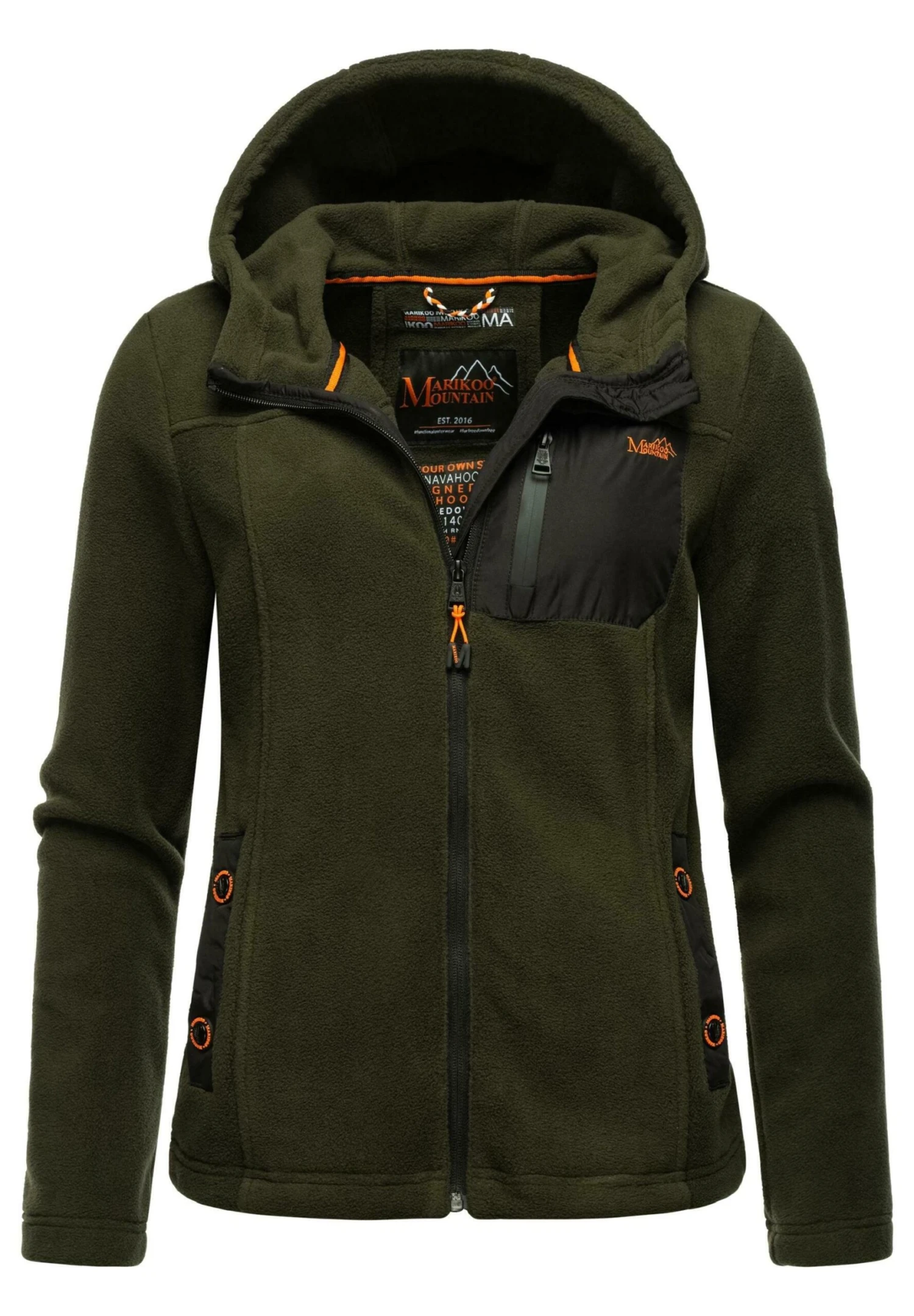 Marikoo Mount Iwaki - Giacca In Pile - Olive 3 Marikoo Mount Iwaki - Giacca In Pile - Olive