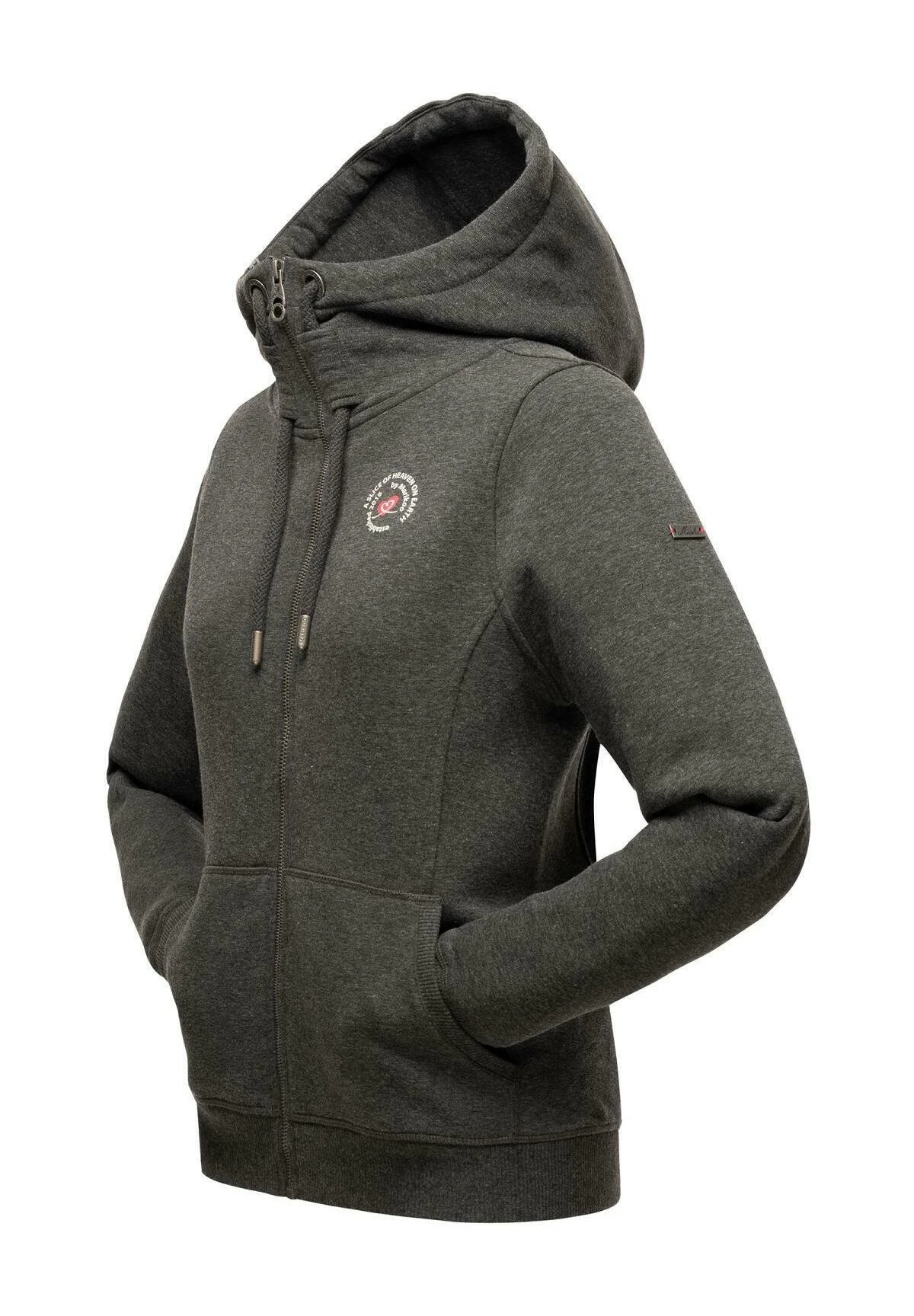 Marikoo SetsunaaFelpa Con ZipDarkgreymelange Donna Felpe M5M21J001-C11 4 Marikoo SetsunaaFelpa Con ZipDarkgreymelange Donna Felpe M5M21J001-C11 - immagine 2