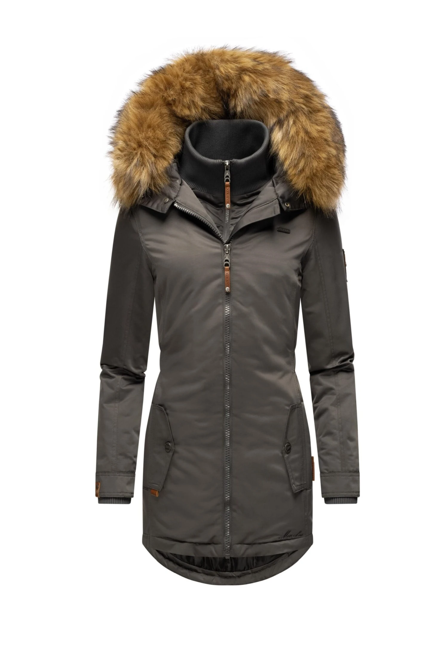 Marikoo SanakooCappotto InvernaleAnthracite Donna Cappotti M5M21U00P-C11 3 Marikoo SanakooCappotto InvernaleAnthracite Donna Cappotti M5M21U00P-C11