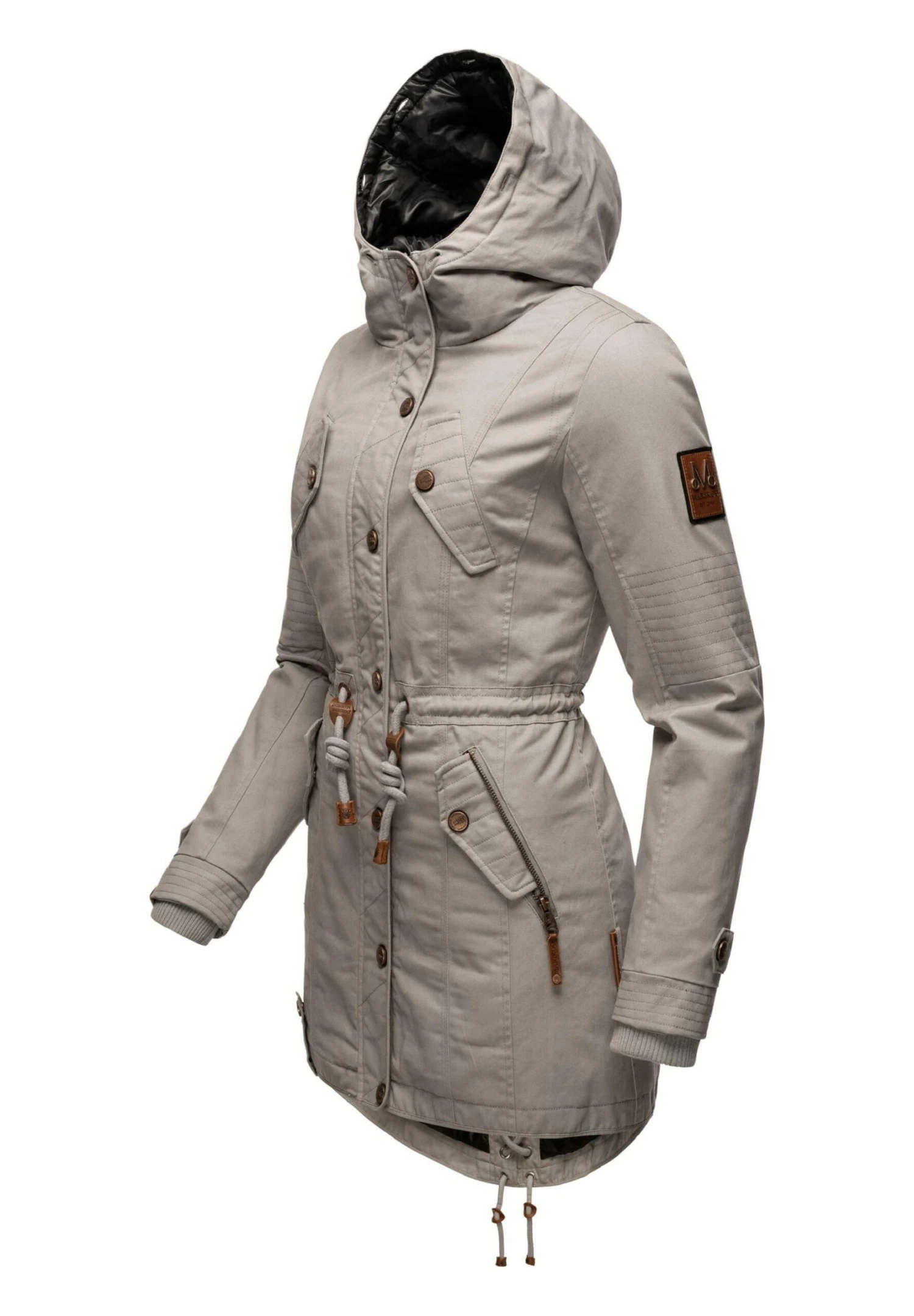 Marikoo Viva Cappotto InvernaleZinc Grey Donna Cappotti M5M21U00N-C13 6 Marikoo Viva Cappotto InvernaleZinc Grey Donna Cappotti M5M21U00N-C13 - immagine 4